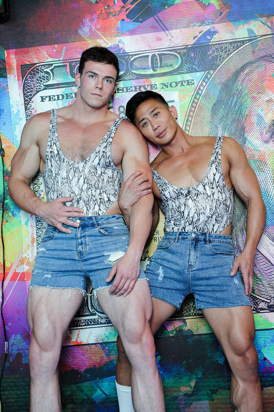 Breaking-Hearts Bodysuit - Snake Print - JJ Malibu