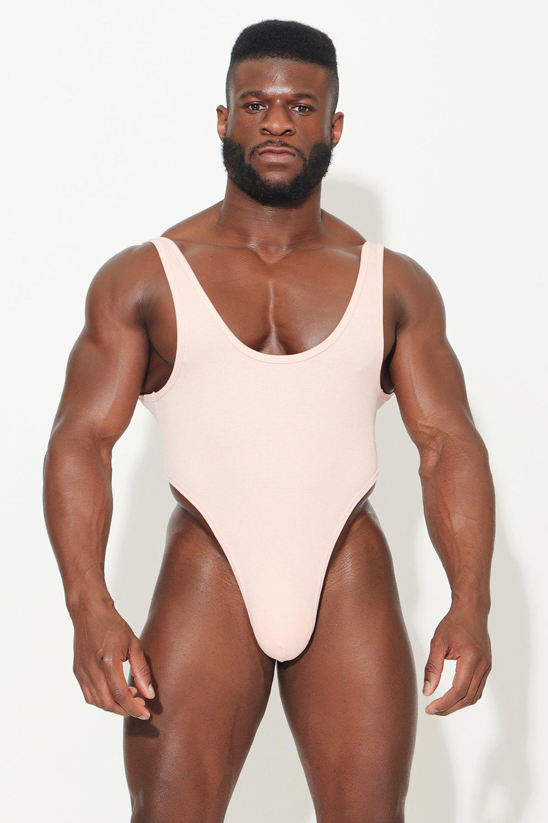 Afterglow Ribbed Bodysuit - Pink - JJ Malibu