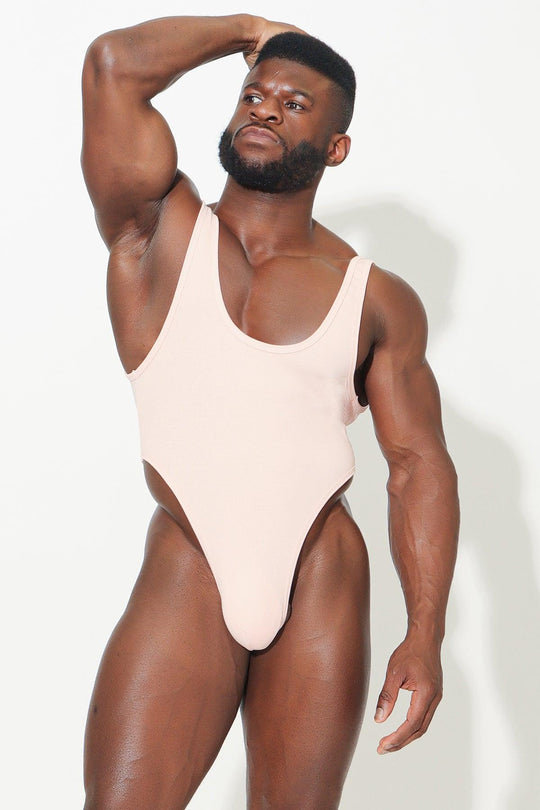Afterglow Ribbed Bodysuit - Pink - JJ Malibu