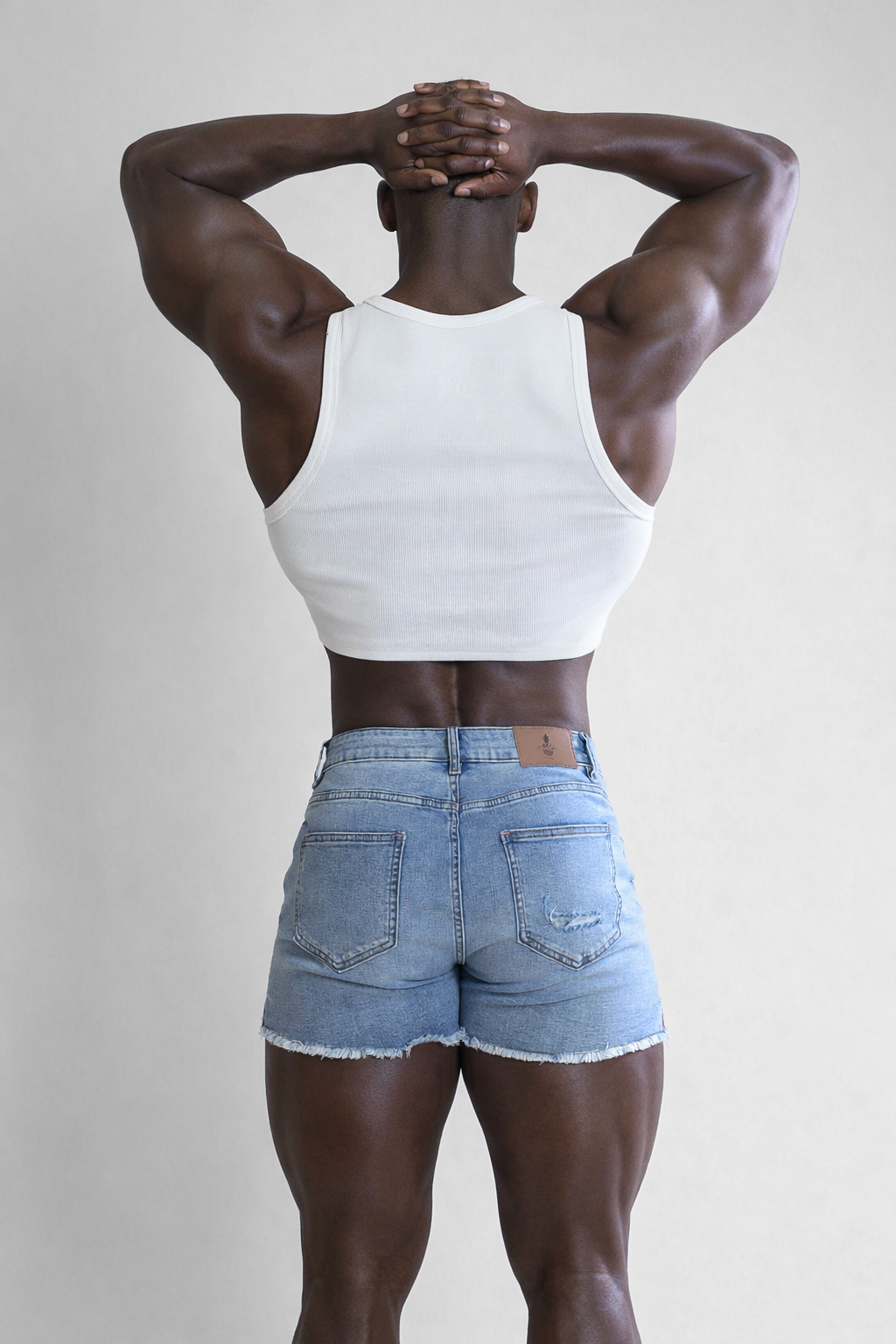 Wrapped Up Ribbed Crop Tank - White