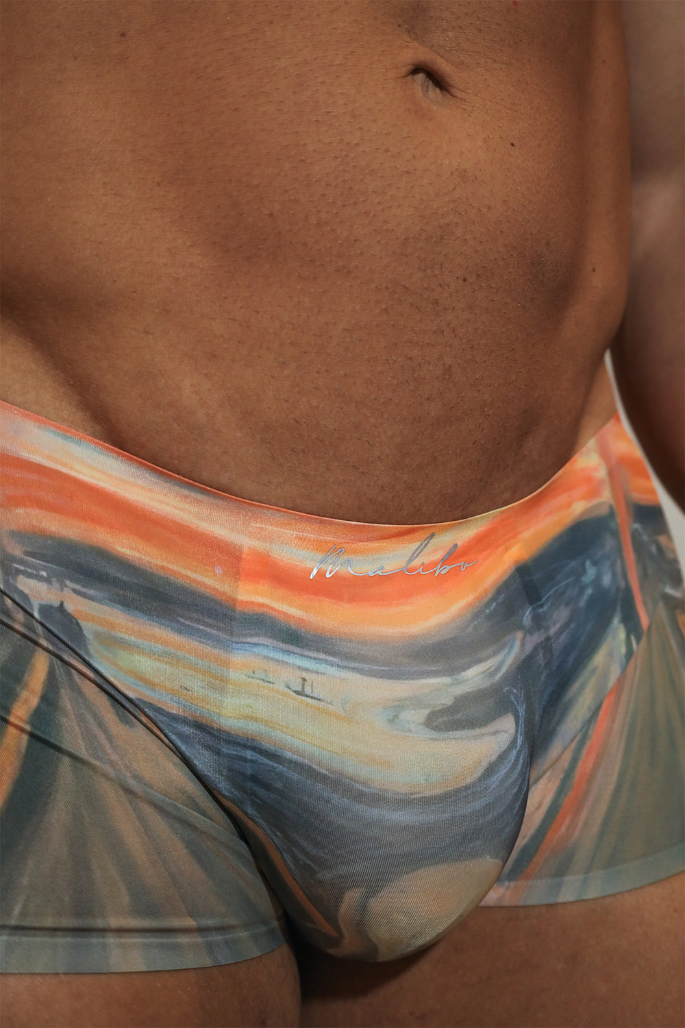 Come-Over Silky Seamless Boxer Briefs - Scream