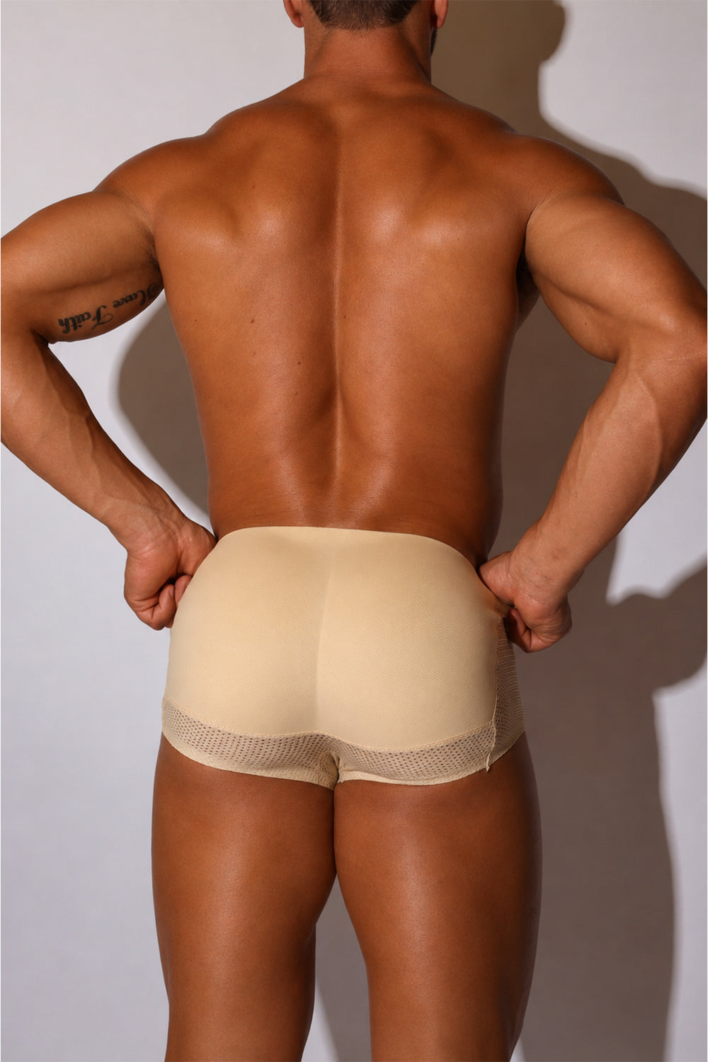 Enhanced Padded Butt Lift Boxers - Nude