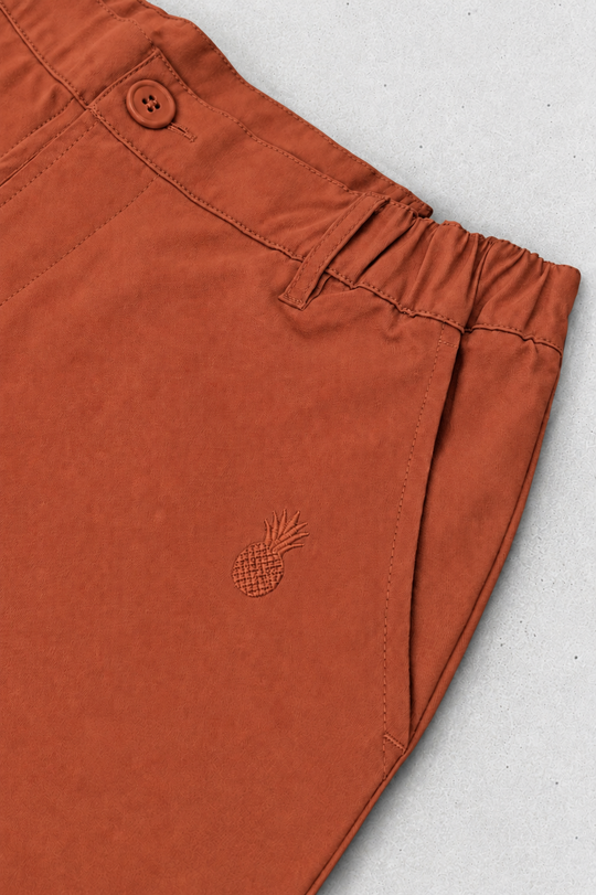 Muscle-fit Men's 2.5'' Stretchy Chino Shorts - Copper
